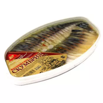 Скумбрия филе кусочки в масле 230г вкусное море