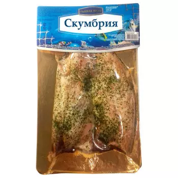 Скумбрия рыбная миля 120г г/к в/у под сырным соусом с зеленью