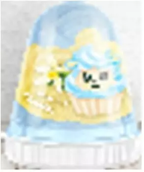 Слайм монстерс флаффи голубой ваниль светлый