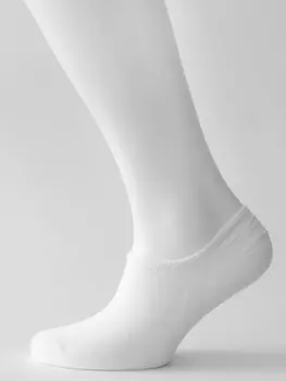 Следки мужские ойман р.40-46 пятка силикон белый nd2001