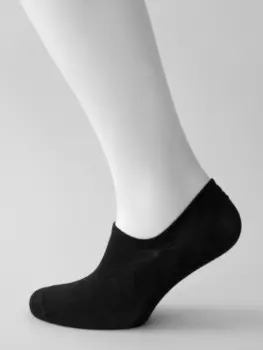 Следки мужские ойман р.40-46 пятка силикон черный nd2001