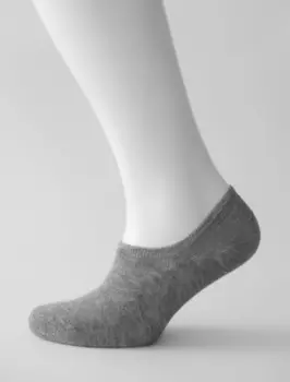 Следки мужские ойман р.40-46 пятка силикон серый nd2001