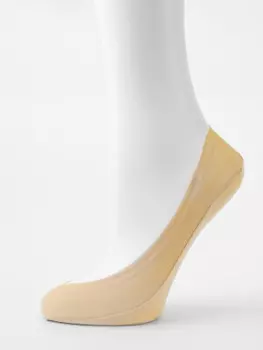 Следки женские ойман капроновые с силиконом 1 пара бежевый 8016