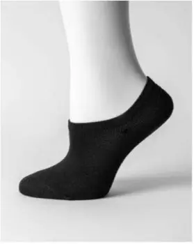 Следки женские ойман р.36-41 пятка силикон 3 пары черный wd001-2