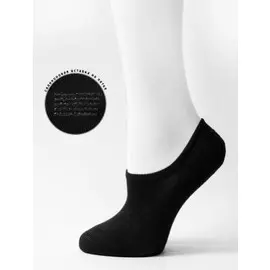 Следки женские ойман р.36-41 пятка силикон черный wd001-2