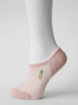 Следки женские ойман с дышащей сеточкой хлопок розовый vn364