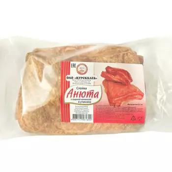 Слойка анюта с сырной начинкой 100г Курскхлеб ОАО