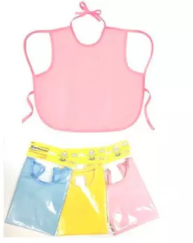 Слюнявчик 32*36см курносики непромокаемый 15002