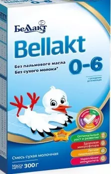 Смесь Беллакт 300 г молочная картон с рождения до 6 месяцев