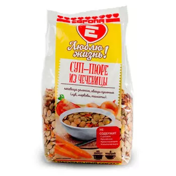 Смесь Люблю Жизнь суп-пюре из чечевицы 250г