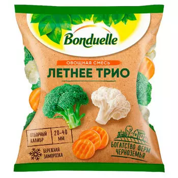 Смесь овощная летнее трио 400 г бондюэль