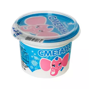 Сметана 180г 15% стакан кузминки- молоко