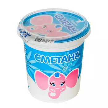 Сметана 350г 15% стакан кузминки- молоко