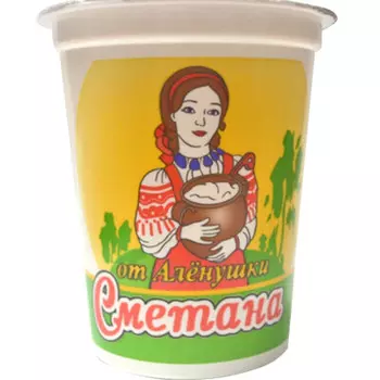 Сметана 400г 20% стакан урицкий мз