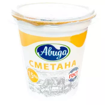 Сметана авида 300 г 15% стакан