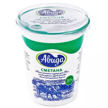 Сметана Авида 400г 20%