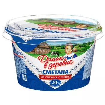 Сметана Домик в Деревне 180г 20%