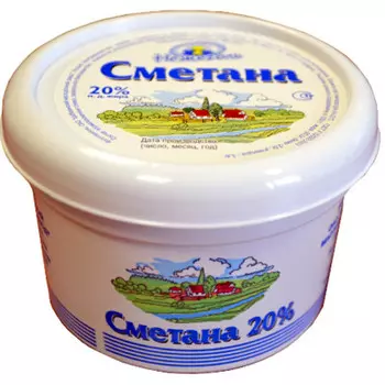 Сметана Нежеголь 190г 20%