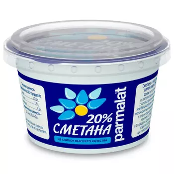 Сметана Parmalat 200г 20% БМК