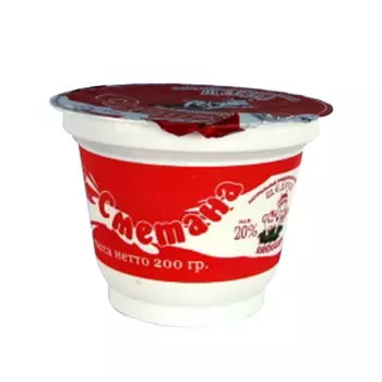 Сметана Щедрая буренушка 200г 20%