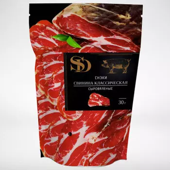 Снеки из свинины классические с/в 30 г сытный дом