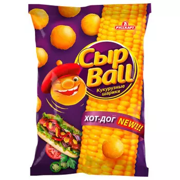 Снеки кукурузные русская картошка 140 г сырбол хот-дог