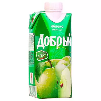 Сок добрый 0.33 л яблоко
