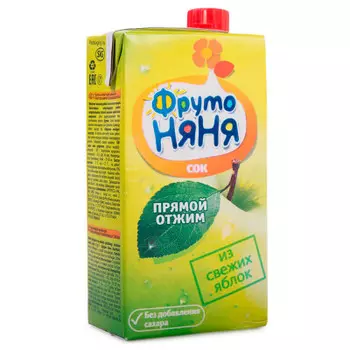 Сок фрутоняня 500мл из свежих яблок прямого отжима с 3 лет