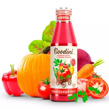 Сок гудини 0,25л овощная смесь ст/б
