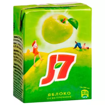 Сок j7 0.2 л зеленое яблоко тетра-пак