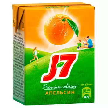 Сок j7 0.2 л апельсин тетра-пак