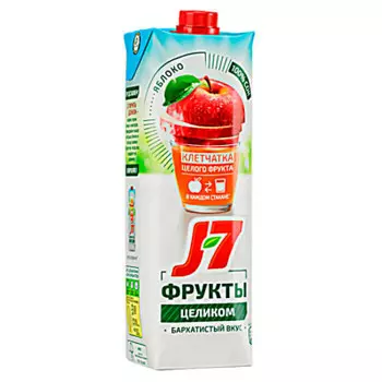Сок J7 0,97л фрукты целиком яблоко с мякотью тетра-пак