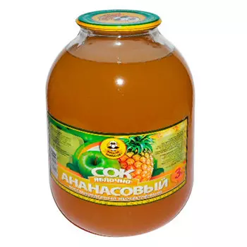 Сок капитан припасов 3л яблочно-ананасовый