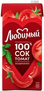 Сок любимый 1.93 л томат тетра-пак