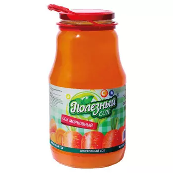 Сок морковный 1,8л полезный сок