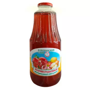 Сок яблочно-гранатовый восстановленный 1л ст/б