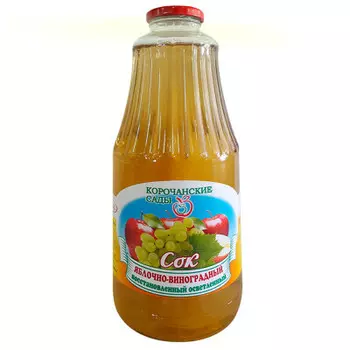 Сок яблочно-виноградный восстановленный 1л ст/б