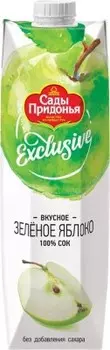 Сок сады придонья эксклюзив 1 л зеленое яблоко тетра-пак