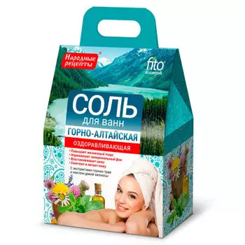 Соль для ванн 500г горно-алтайская оздоравливающая