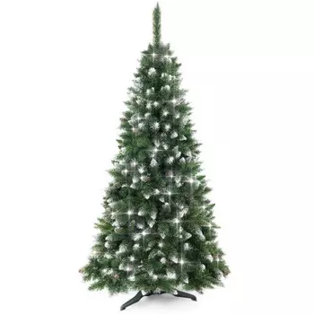 Сосна 2,5м соник кристал сильвер с шишками s26