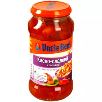 Соус анкл бенс 500г кисло-сладкий с овощами