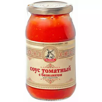 Соус хозяин 500г по-итальянски с базиликом с/б