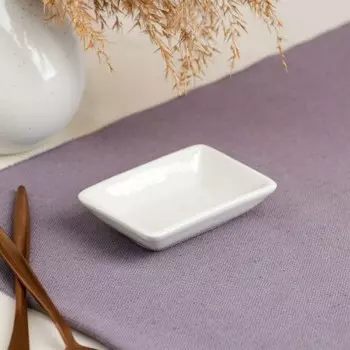 Соусник для суши 50 мл классический белый 1562954