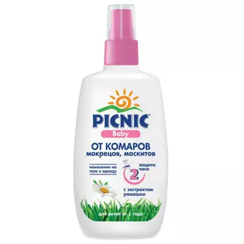Спрей Picnic Baby 120мл от комаровдля детей от года