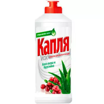 Средство д/мытья посуды капля vox 500г алоэ и брусника