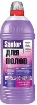 Средство для мытья полов санфор 1000 мл ультра блеск французская лаванда