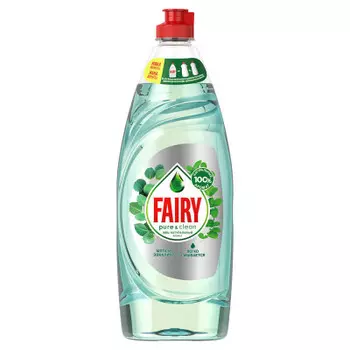 Средство для мытья посуды Fairy 650мл Pure and Clean мята и эквалипт