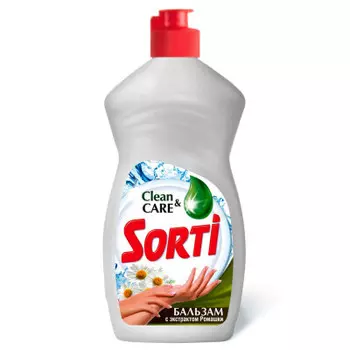 Средство для мытья посуды Sorti 450г бальзам ромашка