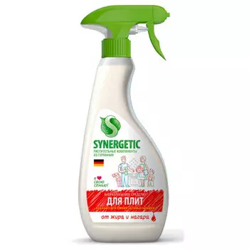 Средство для плит, сковородок, духовых шкафов Synergetic 500мл от жира и нагара