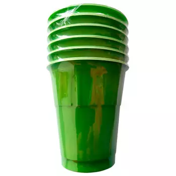 Стакан 240 мл 6 шт кукурузный крахмал салатовый